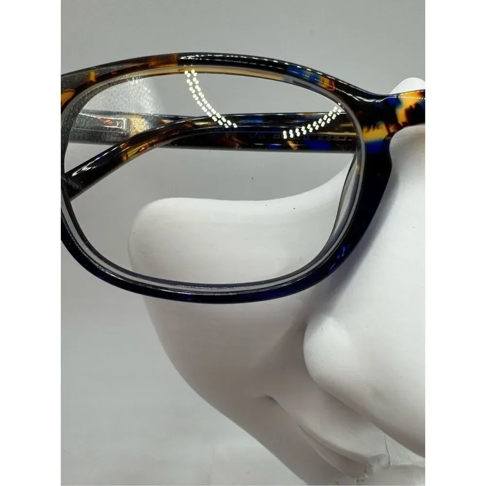 eyebobs On Board eyeglass frames blue brown pattern new without case